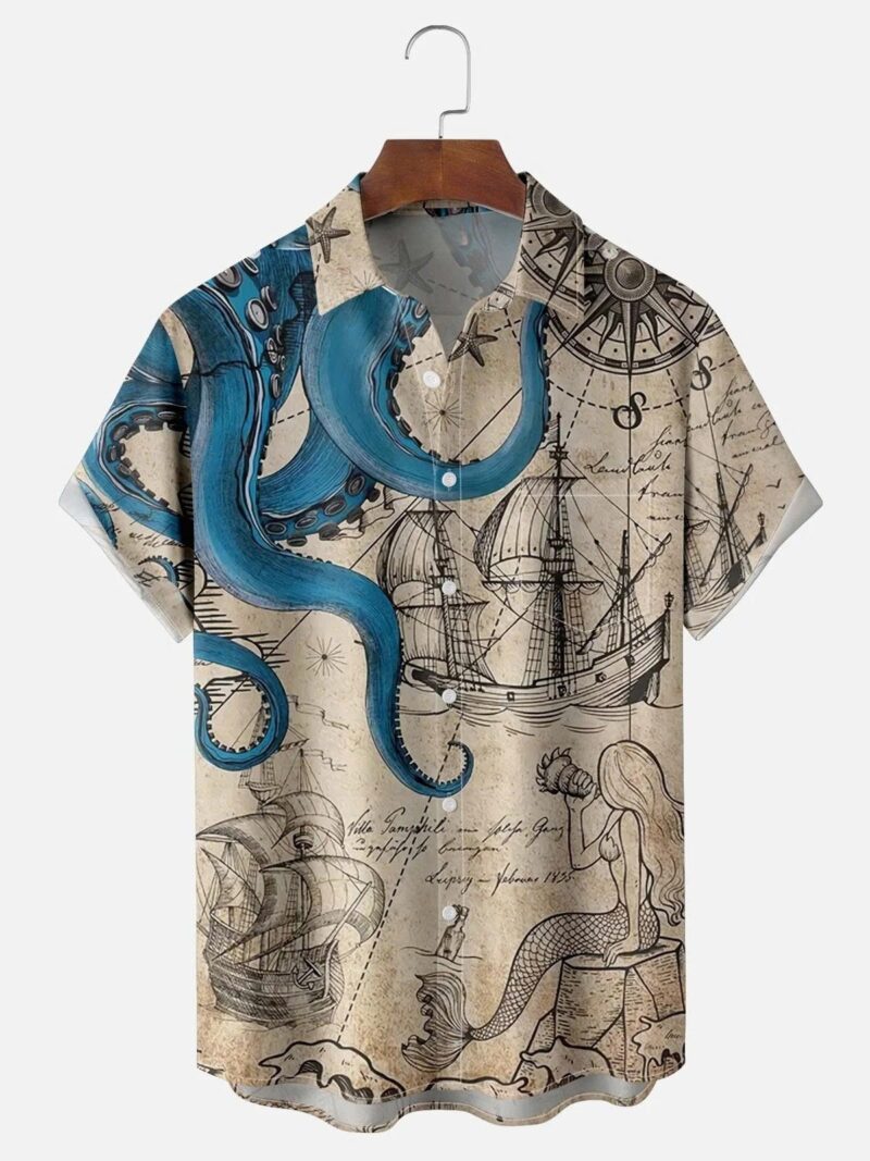 Ukiyoe short sleeve pocket shirt