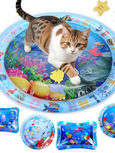 Cat Water Play Mat with Fish Toy